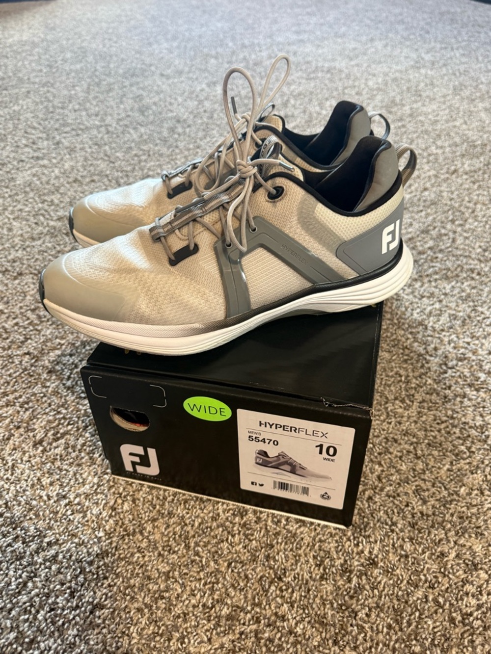 FootJoy HyperFlex Men's Golf Shoes - Gray/White